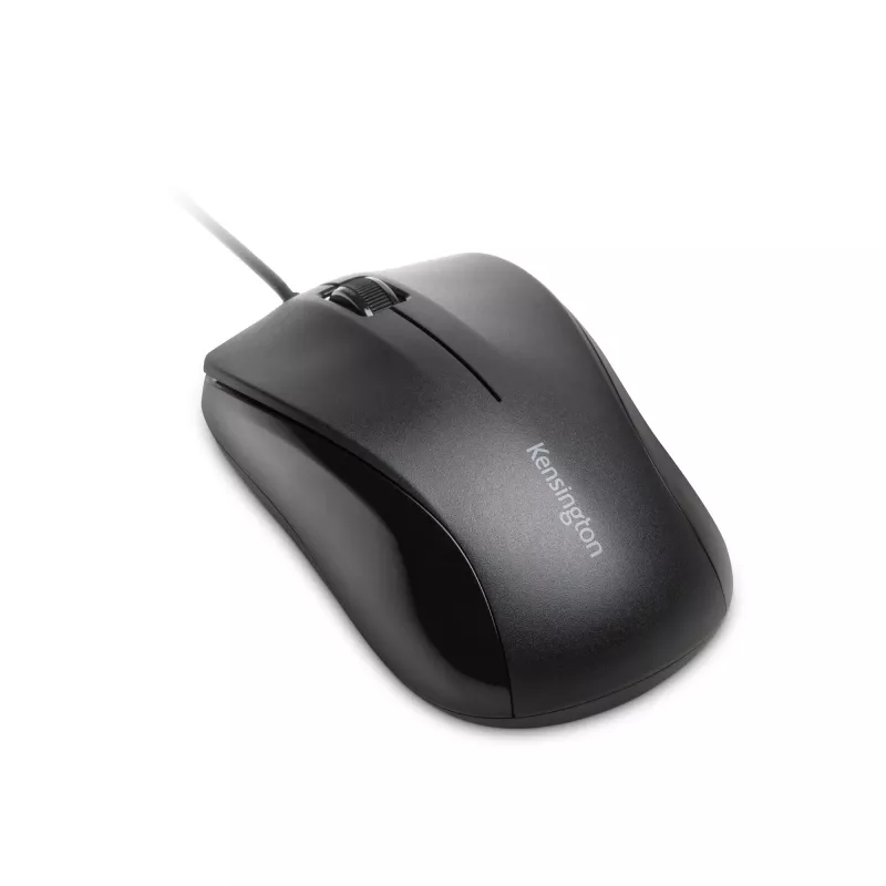 Kensington Wired ValuMouse, abpusējs, optiskais, USB Type-A, 1000 DPI, Melns