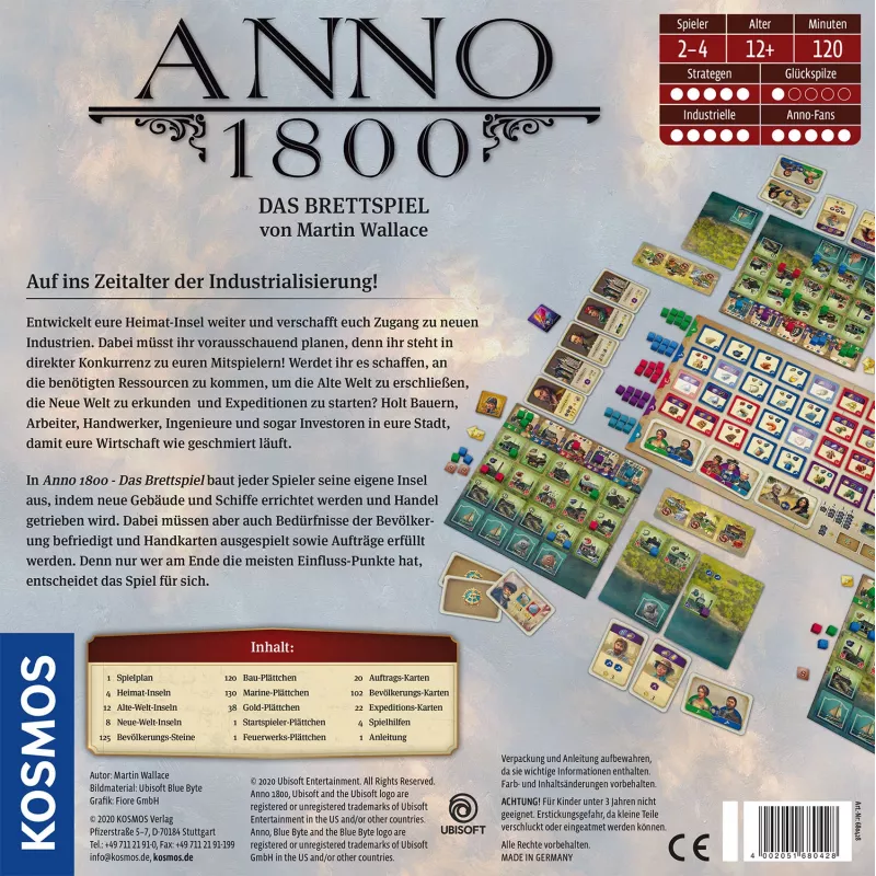 Galda spēle Kosmos Anno 1800 – Stratēģija