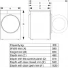 Veļas mazgājamā mašīna Hisense WF3S8043BB3, priekšējā ielāde, 8 kg, 1400 RPM, melna