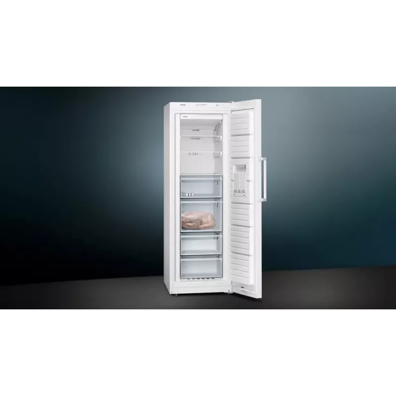 Saldētava Siemens iQ300 GS33NVWEP — 225 L, NoFrost, 20 kg/24h, E klase, balta