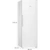 Saldētava Siemens iQ300 GS33NVWEP — 225 L, NoFrost, 20 kg/24h, E klase, balta