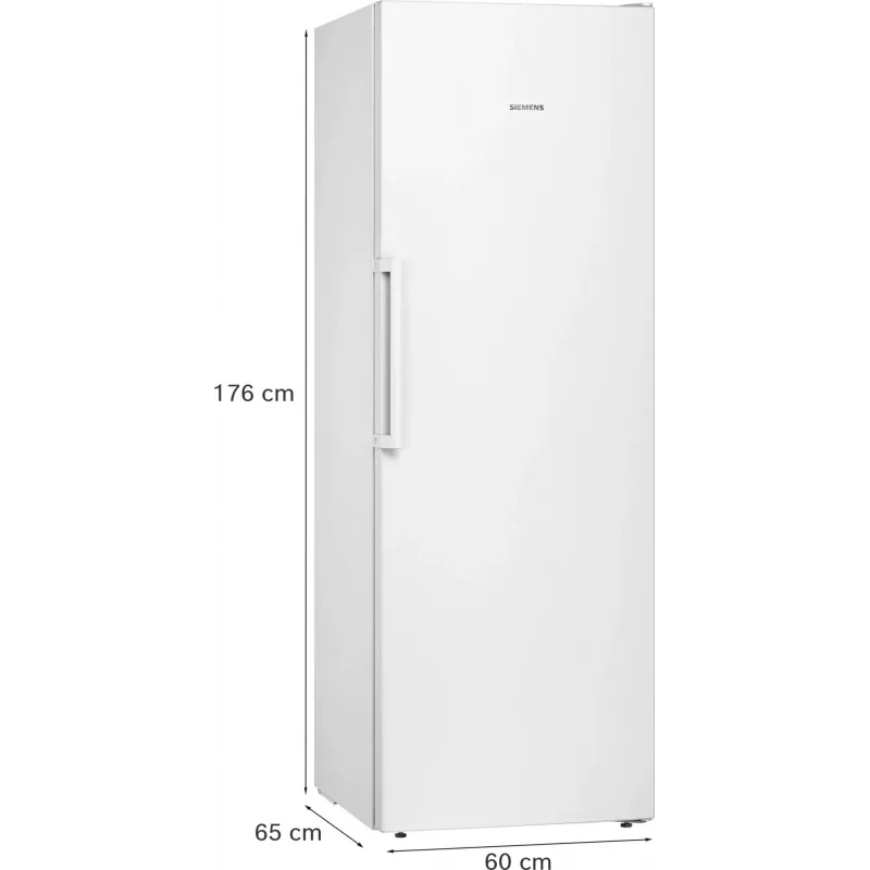 Saldētava Siemens iQ300 GS33NVWEP — 225 L, NoFrost, 20 kg/24h, E klase, balta