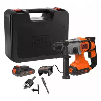 Black & Decker BCD900E2K-QW Bezvadu SDS Plus āmura urbjmašīna 1880 RPM, 2.5 Ah akumulators