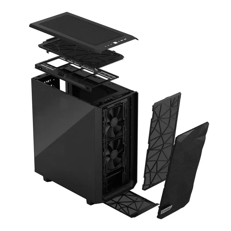 PC korpuss Fractal Design Meshify 2 Compact Tower Melns