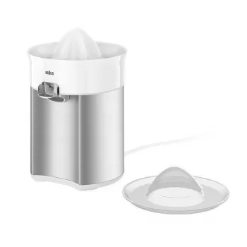 Braun CJ5050 WH elektriskais citrusaugļu spiedējs 60 W Metālisks, Balts