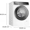 Bosch WGB256A41 veļas mazgājamā mašīna, priekšējā ielāde, 10 kg, 1600 RPM, balta