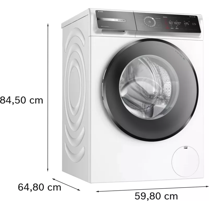 Bosch WGB256A41 veļas mazgājamā mašīna, priekšējā ielāde, 10 kg, 1600 RPM, balta