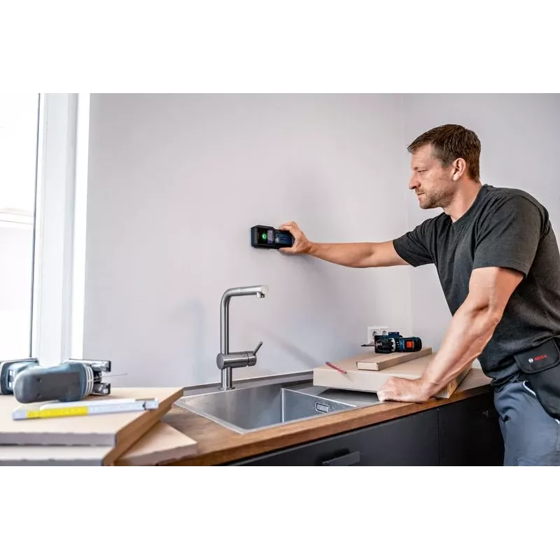 Bosch GMS 120-27 profesionāls daudzfunkciju detektors - strāvas kabelis, metāls, krāsainais metāls, koks