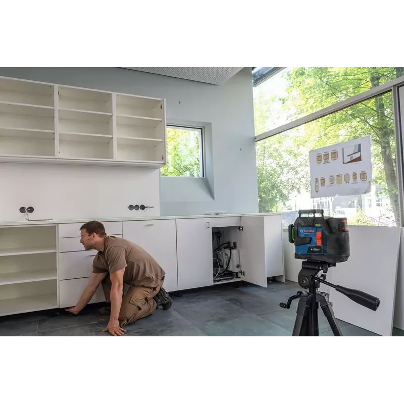 Līnijas lāzers Bosch GLL 12V-100-33 CG LB10 DK20 0601065401 Zaļš 12V