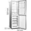 Gorenje NRK418DCS4 Brīvstāvošs Ledusskapis 256 L Pelēks