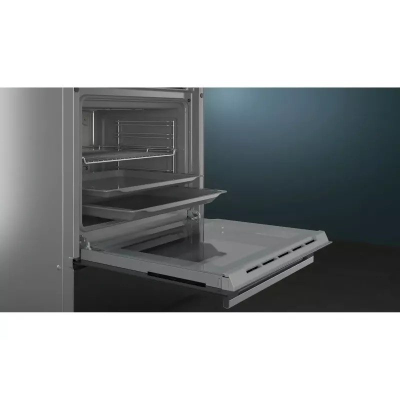 Siemens iQ500 HK9S5A240 brīvi stāvoša elektriskā plīts ar keramikas virsmu, melna