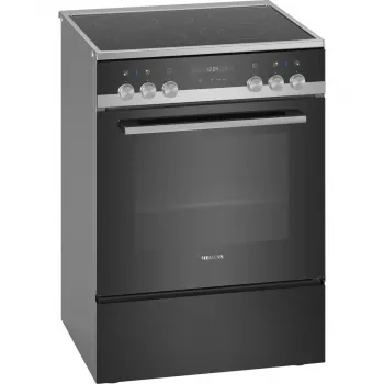 Siemens iQ500 HK9S5A240 brīvi stāvoša elektriskā plīts ar keramikas virsmu, melna
