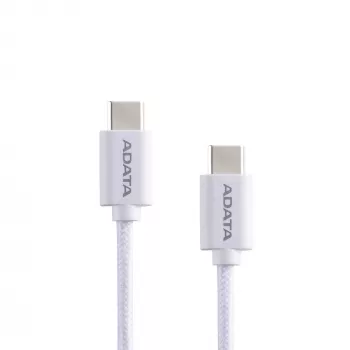 USB-C uz USB-C kabelis ADATA CACC-200PN-WH, USB 2.0, 2 m, balts