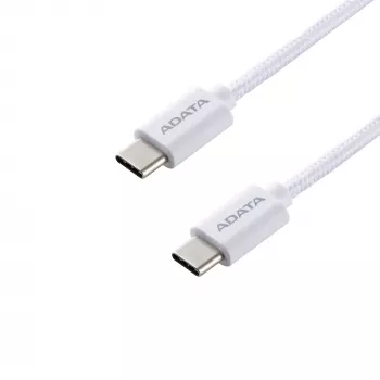USB-C uz USB-C kabelis ADATA CACC-200PN-WH, USB 2.0, 2 m, balts