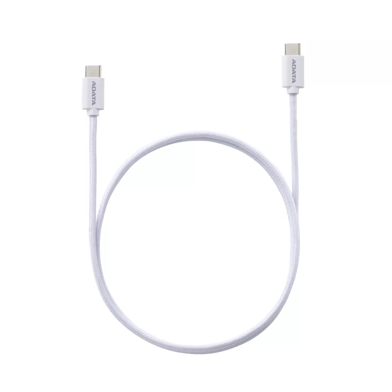 USB-C uz USB-C kabelis ADATA CACC-200PN-WH, USB 2.0, 2 m, balts