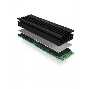 ICY BOX IB-M2HS-70 Radiators M.2 SSD dzesētājs Melns 1 gab.