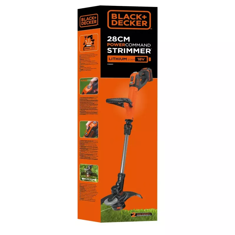 Bezvadu zāles trimmeris Black & Decker STC1820CM-QW
