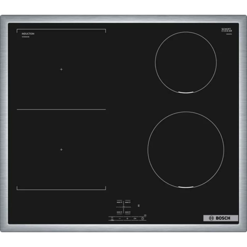 Bosch HEB517BB4 + NVS645CB6E komplekts: Elektriskā cepeškrāsns un 4 zonu indukcijas plīts