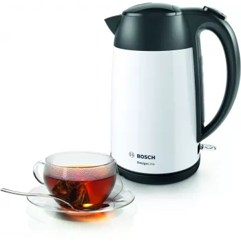 Bosch TWK3P421 elektriskā tējkanna 1,7 L 2400 W Melna, Balta