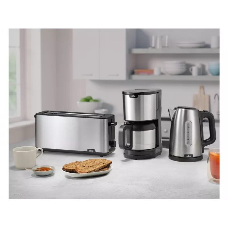 Fēns Braun HT 1610 1030 W Melns, Nerūsējošais tērauds