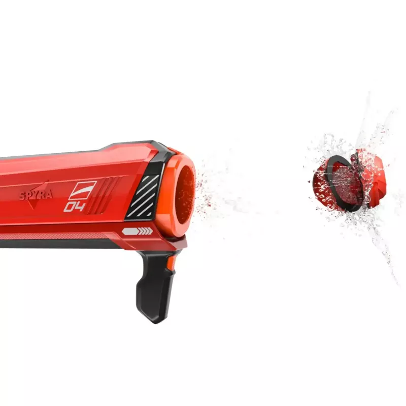 Ūdens bumbu palaidējs SpyraOne Spyra Gravity sarkans SPGR1R — bez baterijām uzpildāms ūdens blasteris