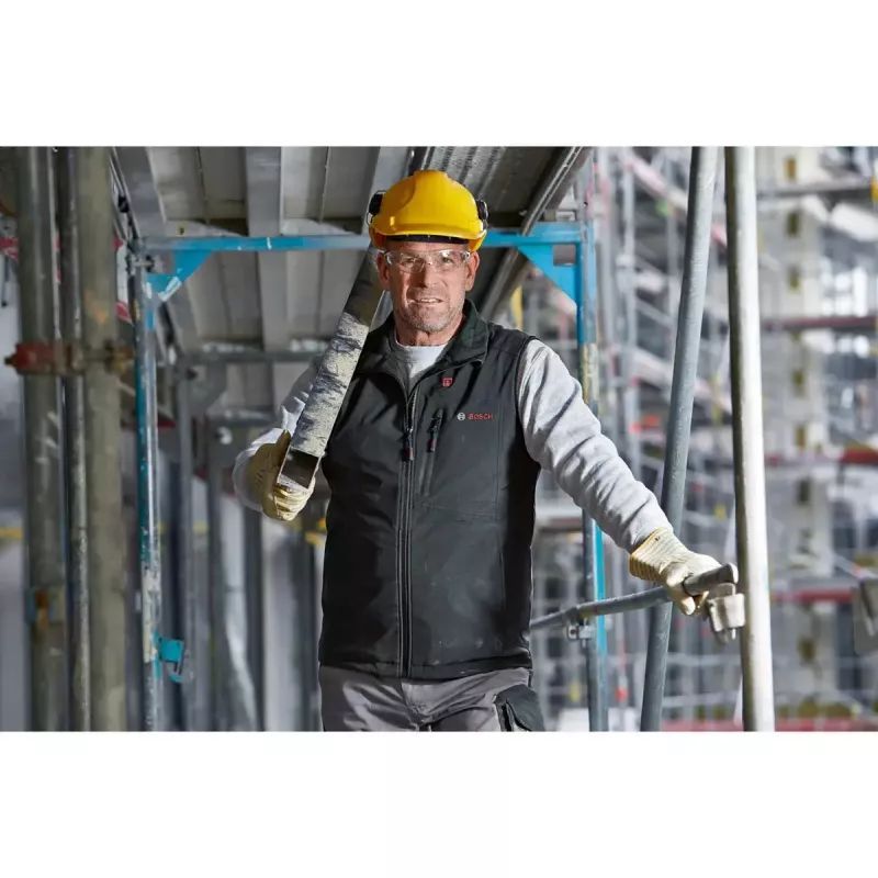Bosch GHV 12+18V XA Professional apsildāma veste 3XL melna ar lādētāju un akumulatoru