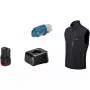 Bosch GHV 12+18V XA Professional apsildāma veste 3XL melna ar lādētāju un akumulatoru