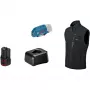 Bosch GHV 12+18V XA Professional apsildāmā veste izmērs M melna ar lādētāju un akumulatoru