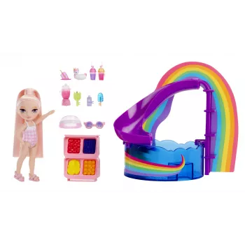Rainbow High Little Pool Day ar Blush rotaļlietu komplekts, modes lelle, meitenei, 4 gadi, 140 mm, Daudzkrāsains