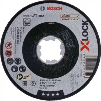 Griešanas disks Bosch 2 608 619 260 plakans centrs Nerūsējošais tērauds