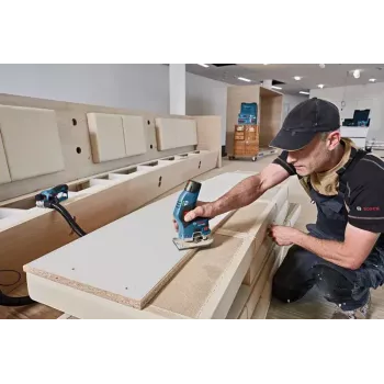 Bosch GKF 12V-8 Professional rokas frēze 13000 RPM Melns, Zils, Sarkans
