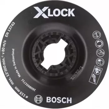 Bosch 2 608 601 711 X-LOCK atbalsta paliktnis leņķa slīpmašīnai, mīksts, 115 mm