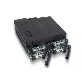 ICY DOCK ToughArmor MB604SPO-B panel ar 4x 2.5 inch cieto disku slotiem un optiskā diska slotu