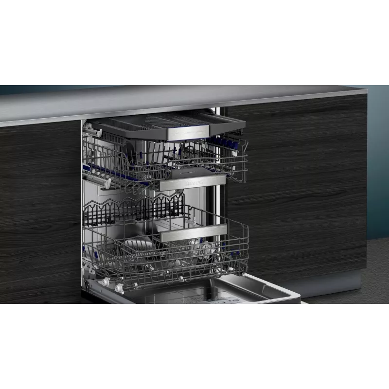 Iebūvējamā trauku mazgājamā mašīna Siemens iQ700 SN87TX02CE — 14 komplekti, A energoklase, 42 dB, 60 cm