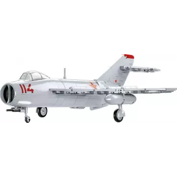 Celtniecības rotaļlieta Cobi MiG-17 NATO kods Fresco modelis 5823 – ķieģeļu komplekts no Cobi