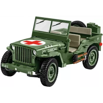 Būvkomplekts COBI Willys MB Medical 1131 gabali, vecumam no 10 gadiem