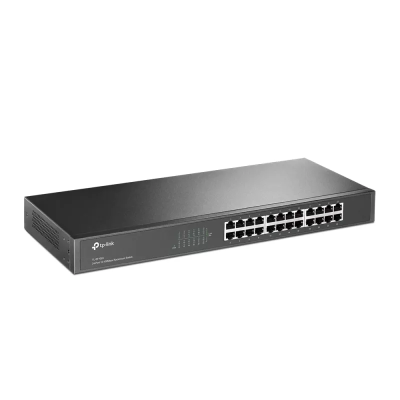 TP-Link TL-SF1024 24 portu tīkla slēdzis, neuzraudzīts, 10/100Mbps, 1U, rack montāžai