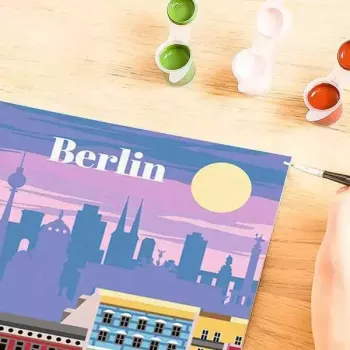 Krāsošana pēc numuriem Ravensburger CreArt Colorful Berlin, 25521
