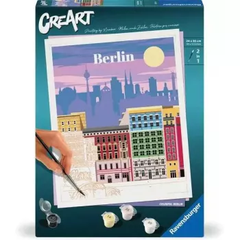 Krāsošana pēc numuriem Ravensburger CreArt Colorful Berlin, 25521