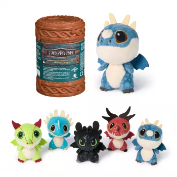 Spin Master Mini Surprise 3 inch How to Train Your Dragon mīkstā rotaļlieta — pūķa figūriņa, kolekcionējams mīkstais pūķis, sortiments