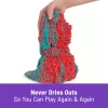 Spin Master Kinetic Sand Mold n' Flow Set rotaļu smiltis, 680 g, sarkanā/tirkīza krāsā, no 3 gadiem