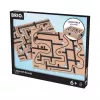 Koka labirinta galda spēle Ravensburger BRIO Labyrinth Boards, melna, 273×228×9 mm, vecums 6+