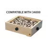 Koka labirinta galda spēle Ravensburger BRIO Labyrinth Boards, melna, 273×228×9 mm, vecums 6+