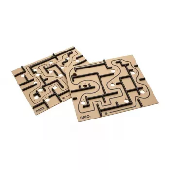 BRIO 34030 Labyrinth rezerves plātņu komplekts (2 gab.), veiklības spēlei, brūnas/melnas, no 6 gadiem