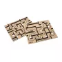 Koka labirinta galda spēle Ravensburger BRIO Labyrinth Boards, melna, 273×228×9 mm, vecums 6+