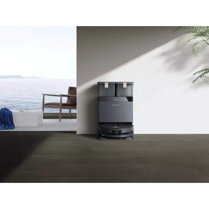 Robotputekļsūcējs Ecovacs Deebot X8 Pro Omni, melns, putekļu maiss 0.22 L, darbības laiks 145 min, Li-Ion 6400 mAh