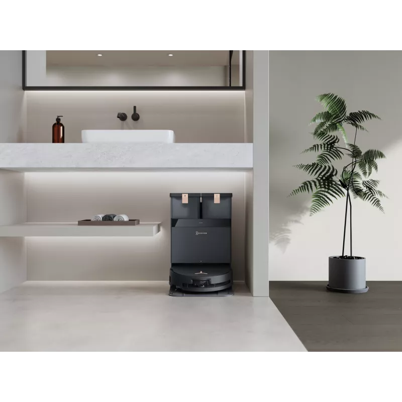 Robotputekļsūcējs Ecovacs Deebot X8 Pro Omni, melns, putekļu maiss 0.22 L, darbības laiks 145 min, Li-Ion 6400 mAh