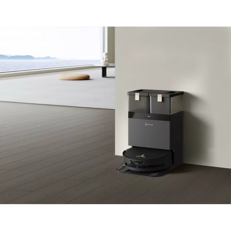 Robotputekļsūcējs Ecovacs Deebot X8 Pro Omni, melns, putekļu maiss 0.22 L, darbības laiks 145 min, Li-Ion 6400 mAh