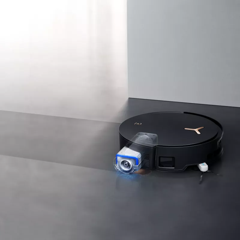 Robotputekļsūcējs Ecovacs Deebot X8 Pro Omni, melns, putekļu maiss 0.22 L, darbības laiks 145 min, Li-Ion 6400 mAh