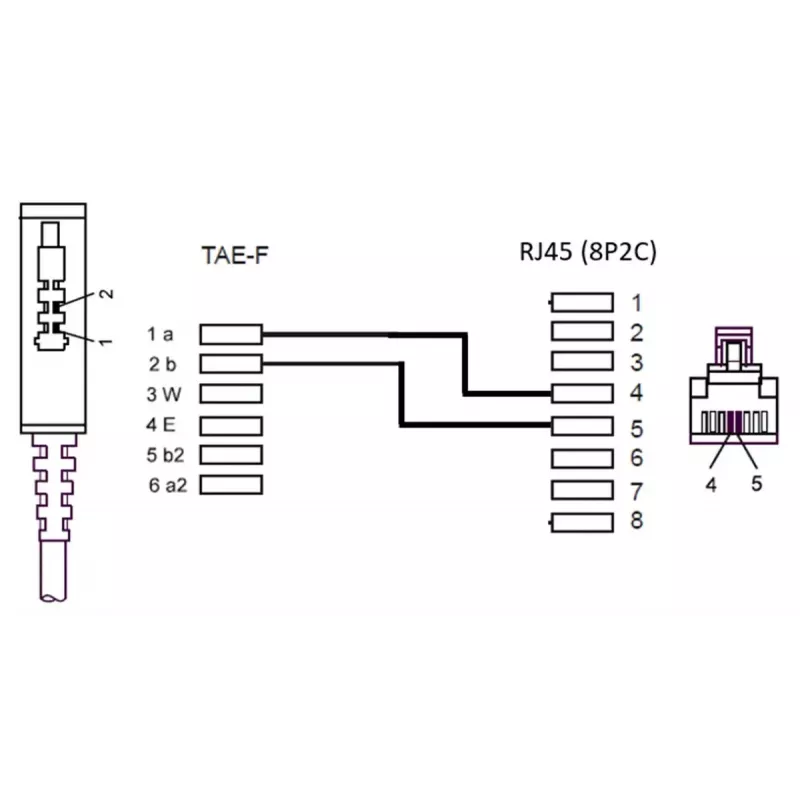 TAE-F kabelis DSL/VDSL Goobay 51233, 3 m